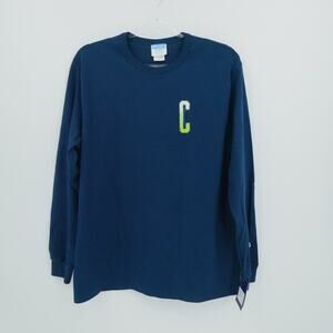 Champion Shirt‎ Mens Extra Large Blue Heavyweight Heritage Chenille C Patch